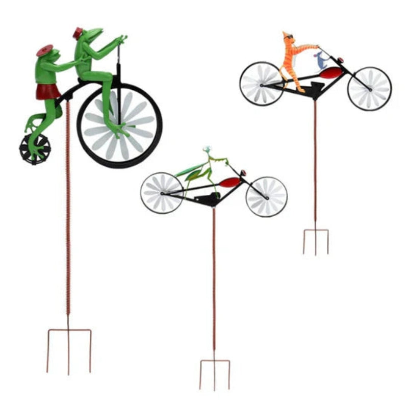 Moulin à vent animal Whirligig – Décoration extérieure légendaire avec mouvement