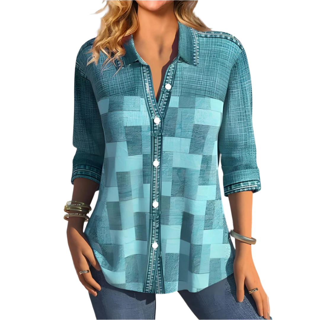 Chemise à carreaux décontractée Lina