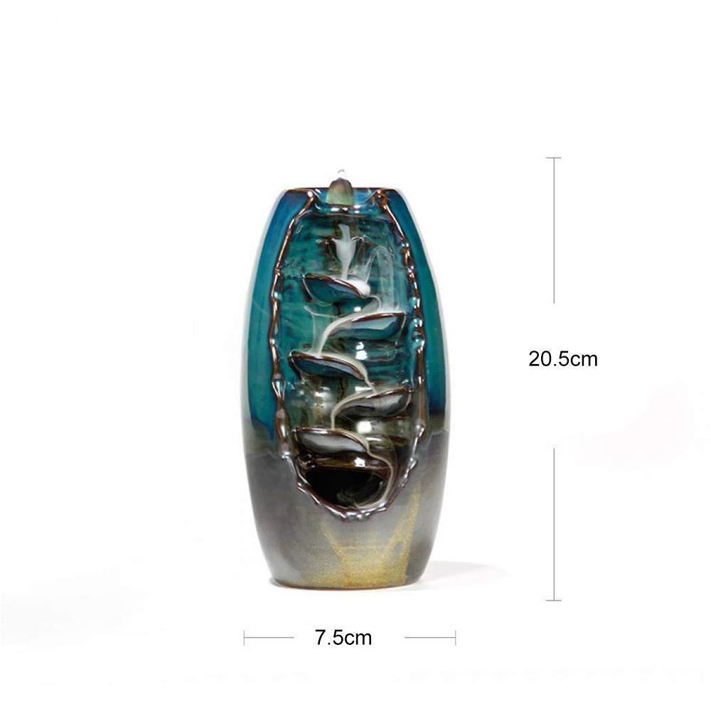 ZenFlow Porte-encens – Design Fait Main avec Effet Apaisant de Cascade