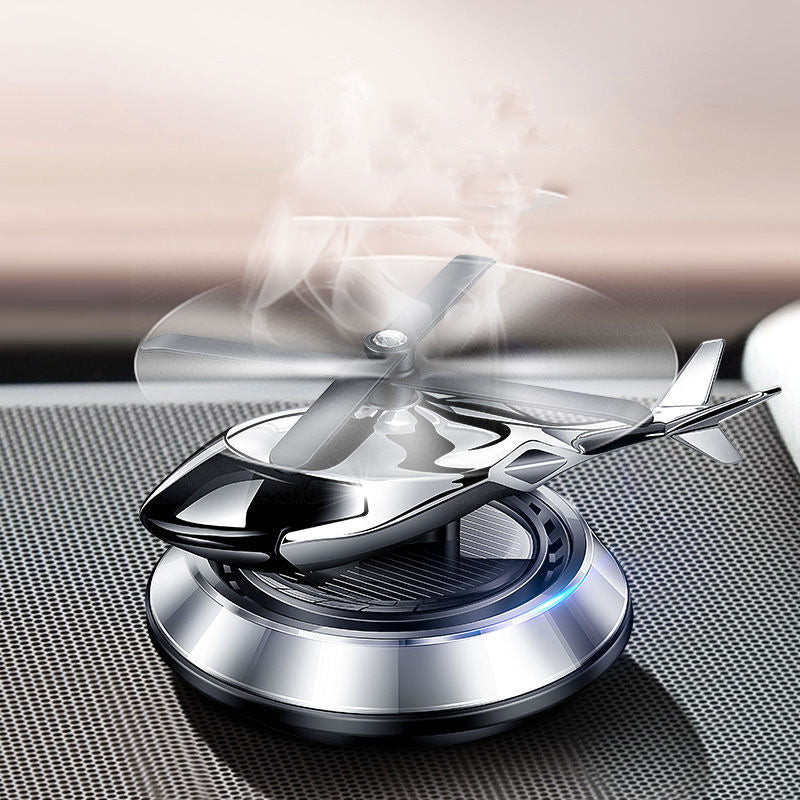 AeroBreeze - Désodorisant d'air de voiture hélicoptère à énergie solaire