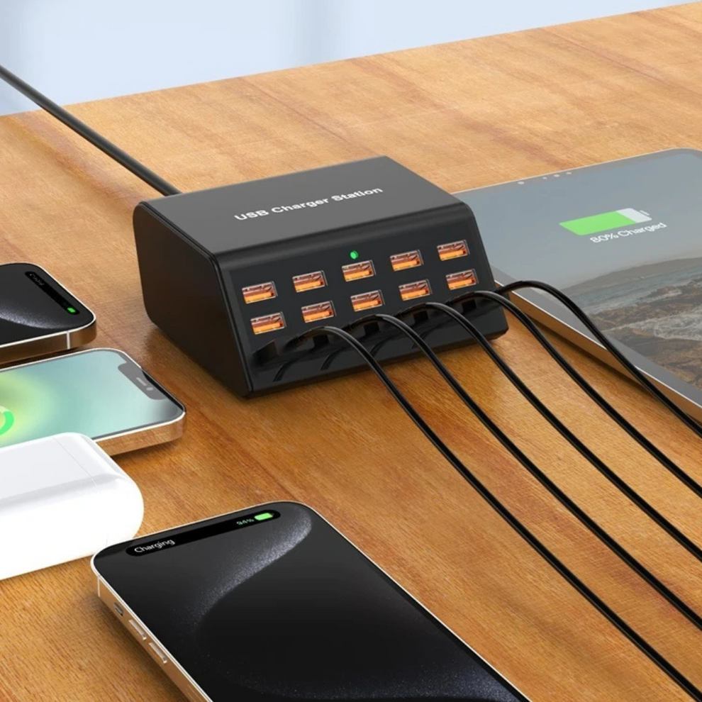 PowerDock - Station de charge USB à haute vitesse 12 ports