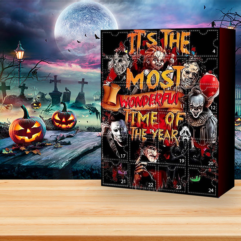 Calendrier de l'Avent des personnages de films d'horreur d'Halloween