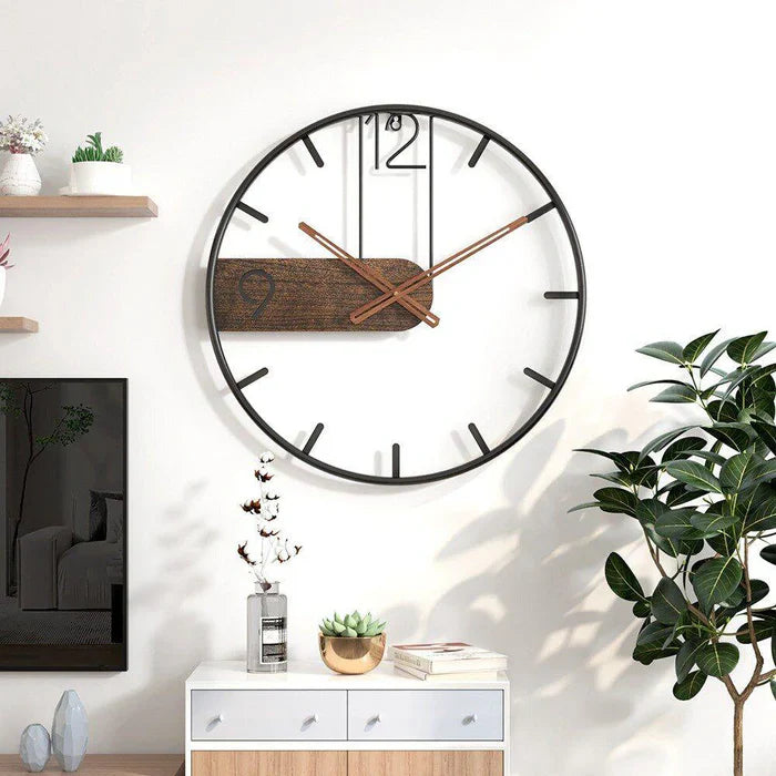 ModernRound - Horloge murale avec mouvement silencieux à quartz
