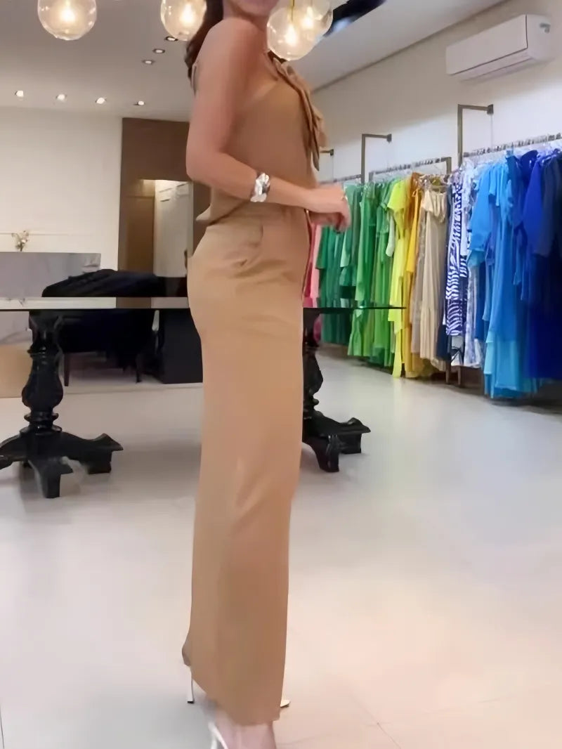 Mila - Ensemble d'été à bretelles et décolleté carré