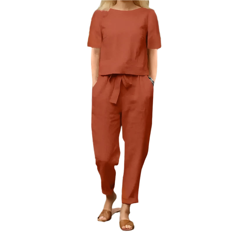 Ensemble d'été élégant Olivia – Tenue deux pièces élégante pour les journées chaudes