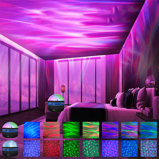 AuroraLight - Lampe de table projecteur d'aurores boréales