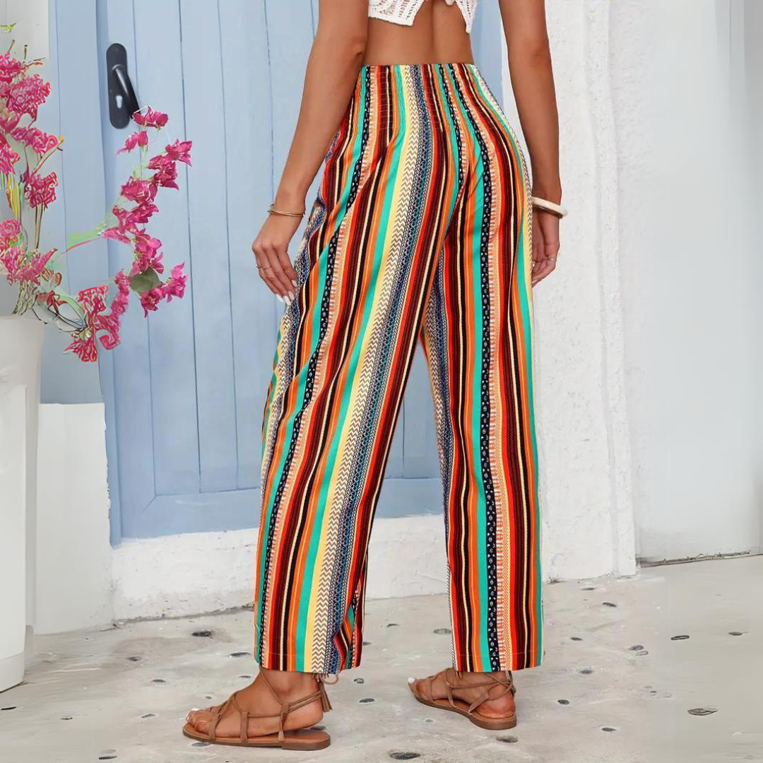 Jessa | Pantalon stylé à rayures