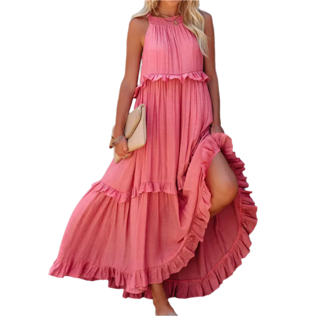 Robe Maxi Élegante pour Femmes – Silhouette A-ligne Flatteuse