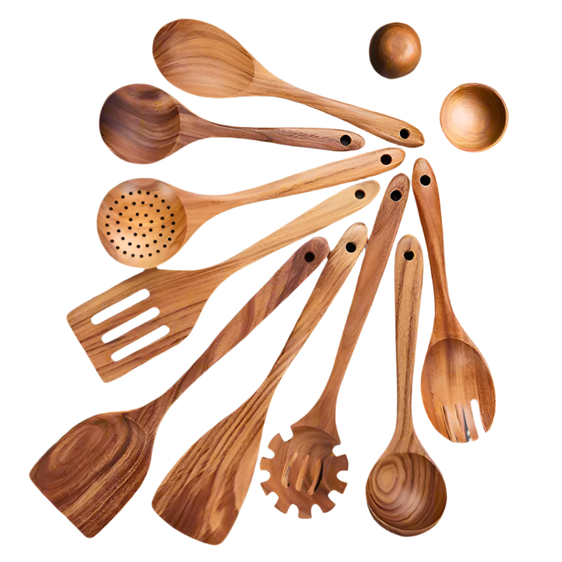 Ensemble d'ustensiles de cuisine en silicone durable ChefNest