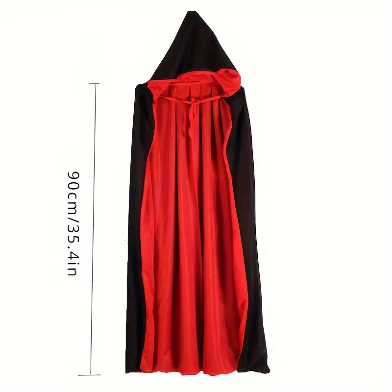 Cape Vampire BloodMoon – Cape d'Halloween noir et rouge