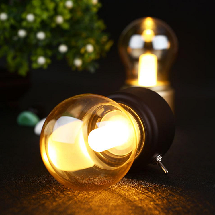 RetroGlow - Lampe de nuit LED portable avec batterie rechargeable