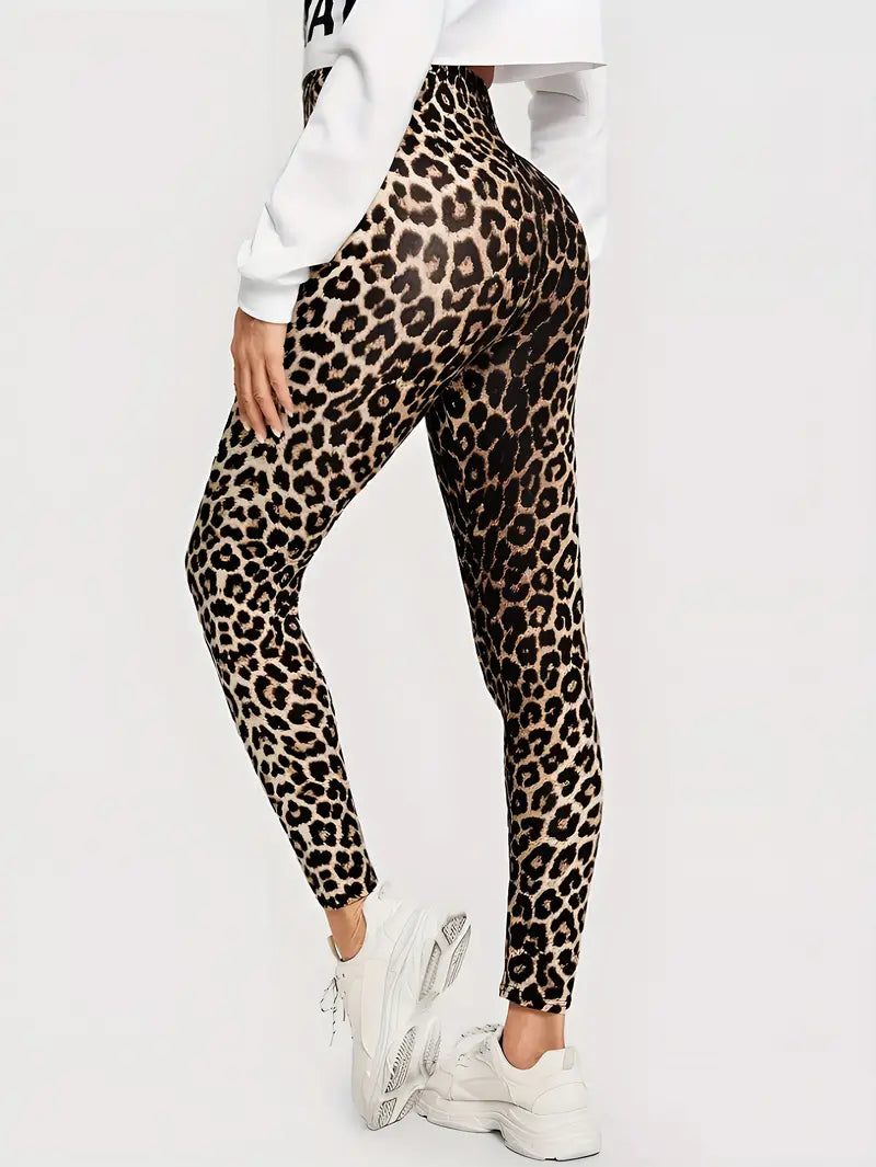 Laurie - Leggings à imprimé léopard audacieux et féroce