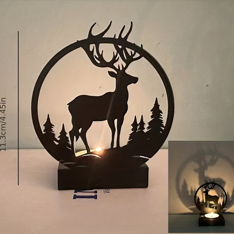 Deerglow - Porte-bougie pour décoration festive