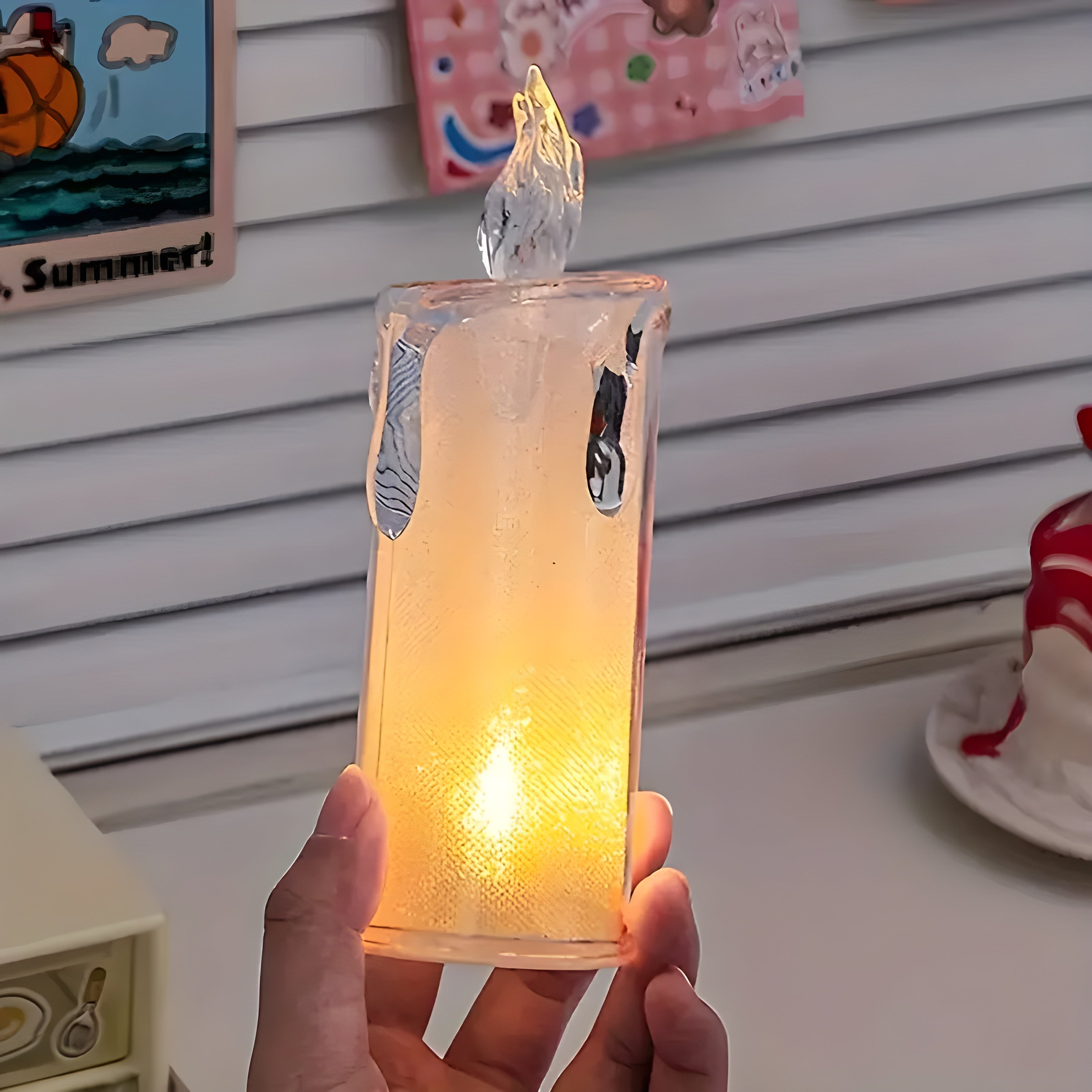 Bougie LED sûre et romantique