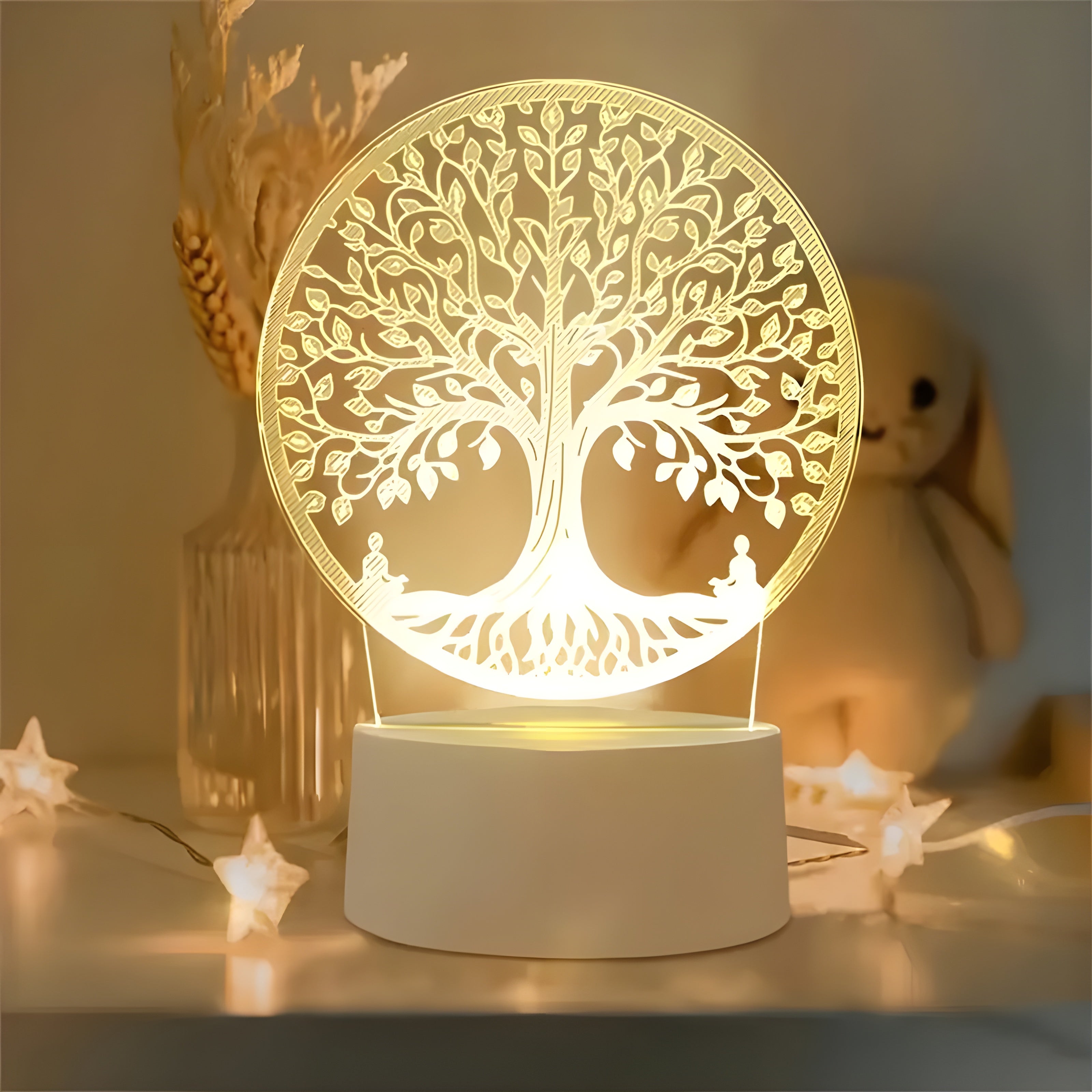 DreamGlow - Lampe LED 3D pour un éclairage élégant dans la chambre à coucher