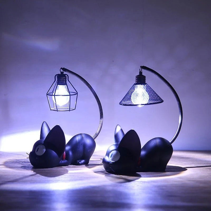 LumiPaws – Belle lampe pour chat noire avec feu arrière flexible