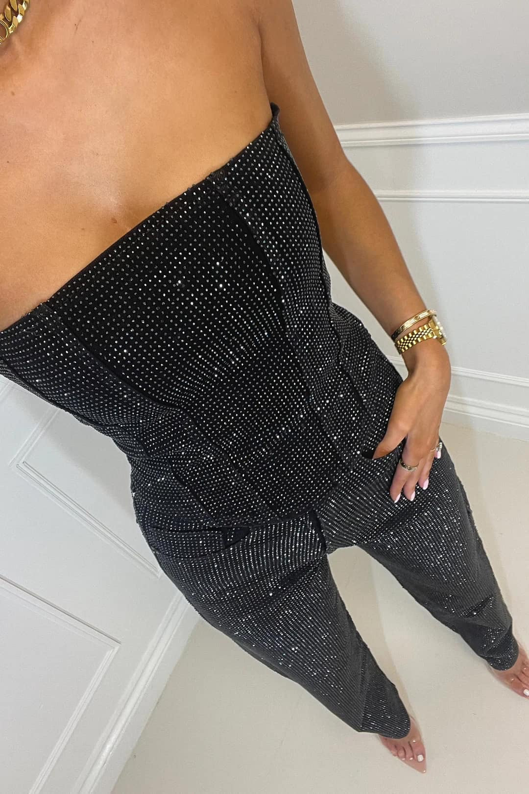 Sofia Combinaison Sans Dos – Élégance et Confort avec Jambes Amples
