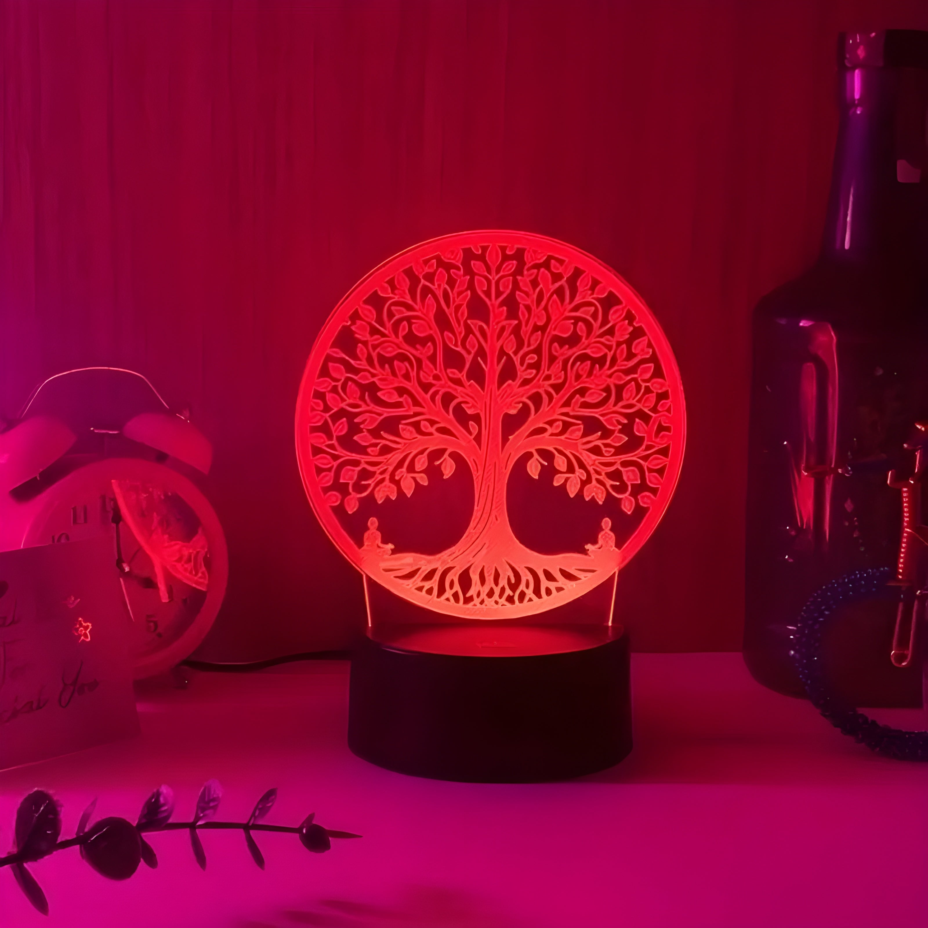 DreamGlow - Lampe LED 3D pour un éclairage élégant dans la chambre à coucher
