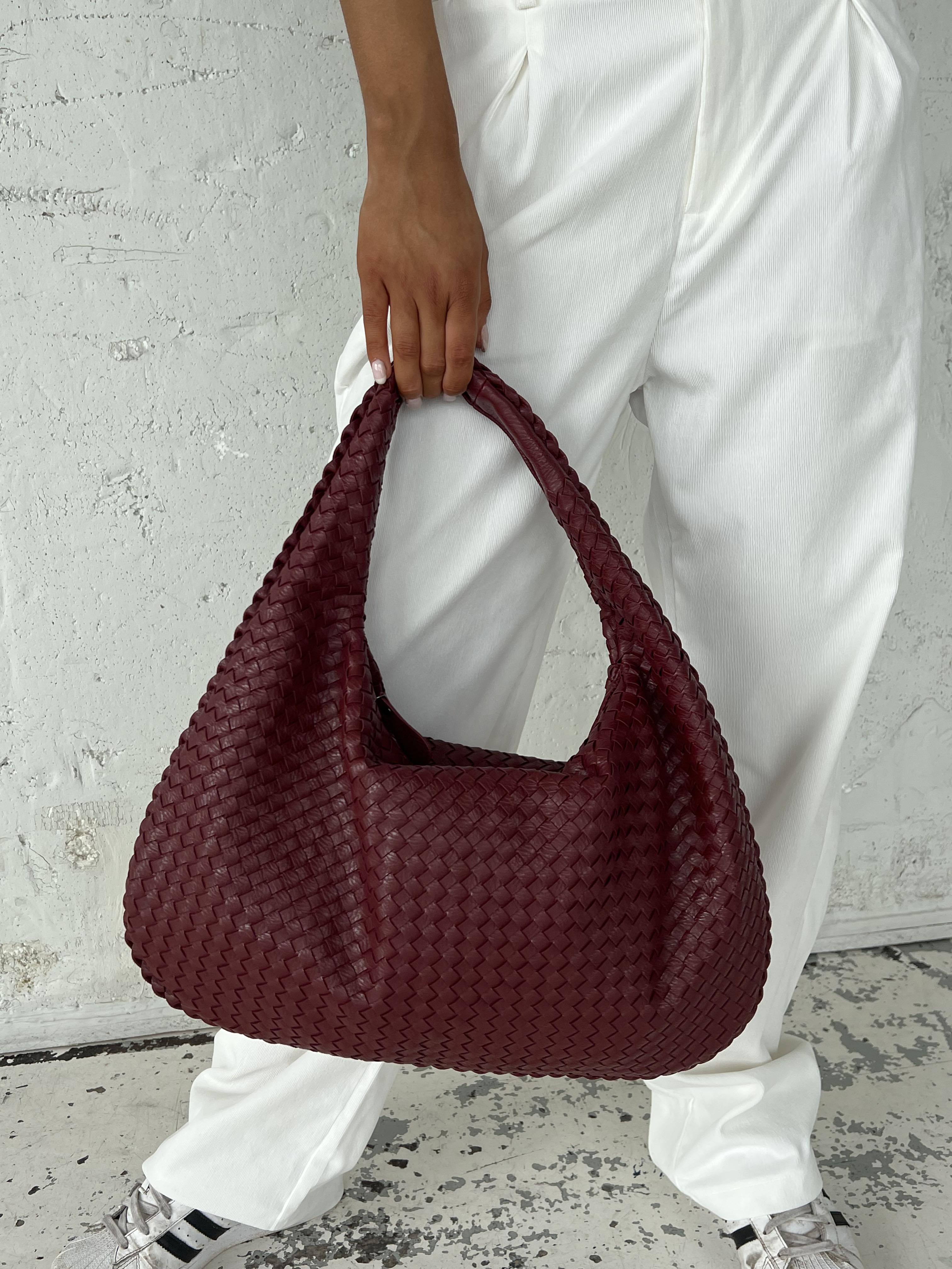 Andrea - Sac à bandoulière hobo tissé élégant
