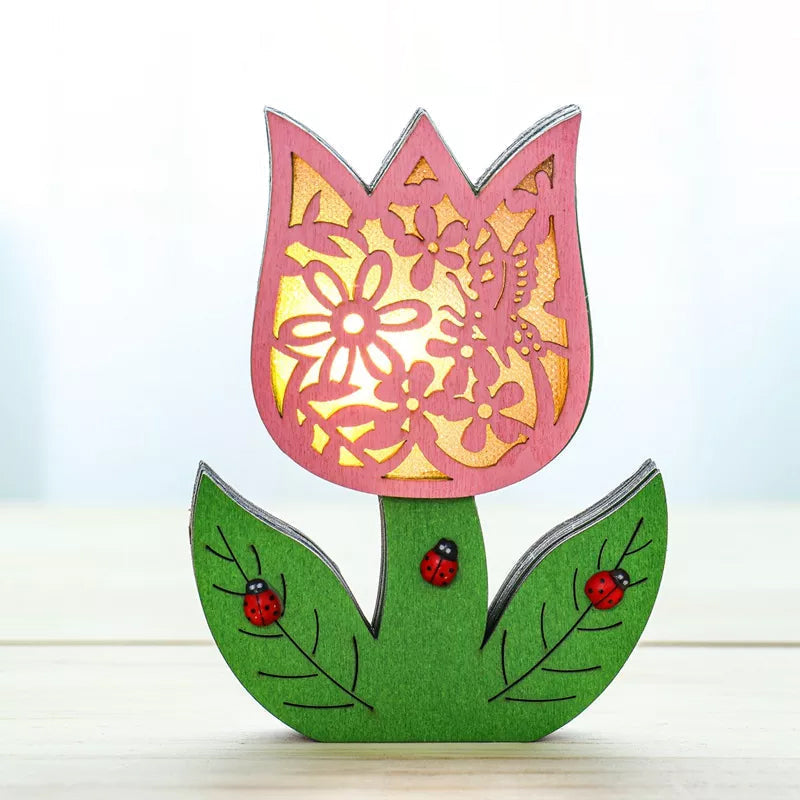 LumiHare Figures de Pâques Décoratives – Découpe Stratifiée avec Éclairage Doux