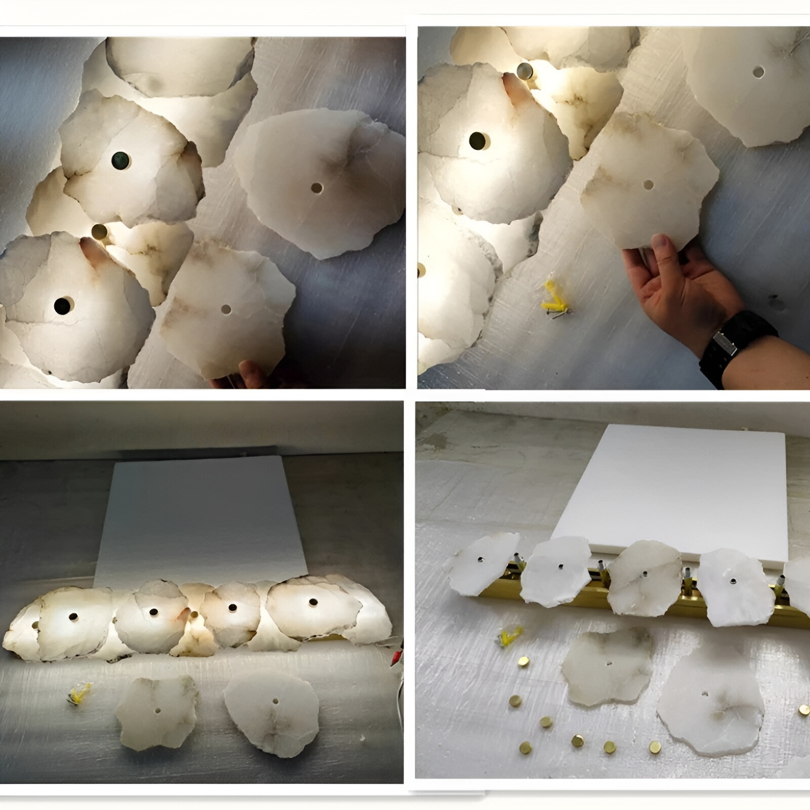 MarbleGlow - Lampe de mur LED luxueuse en marbre