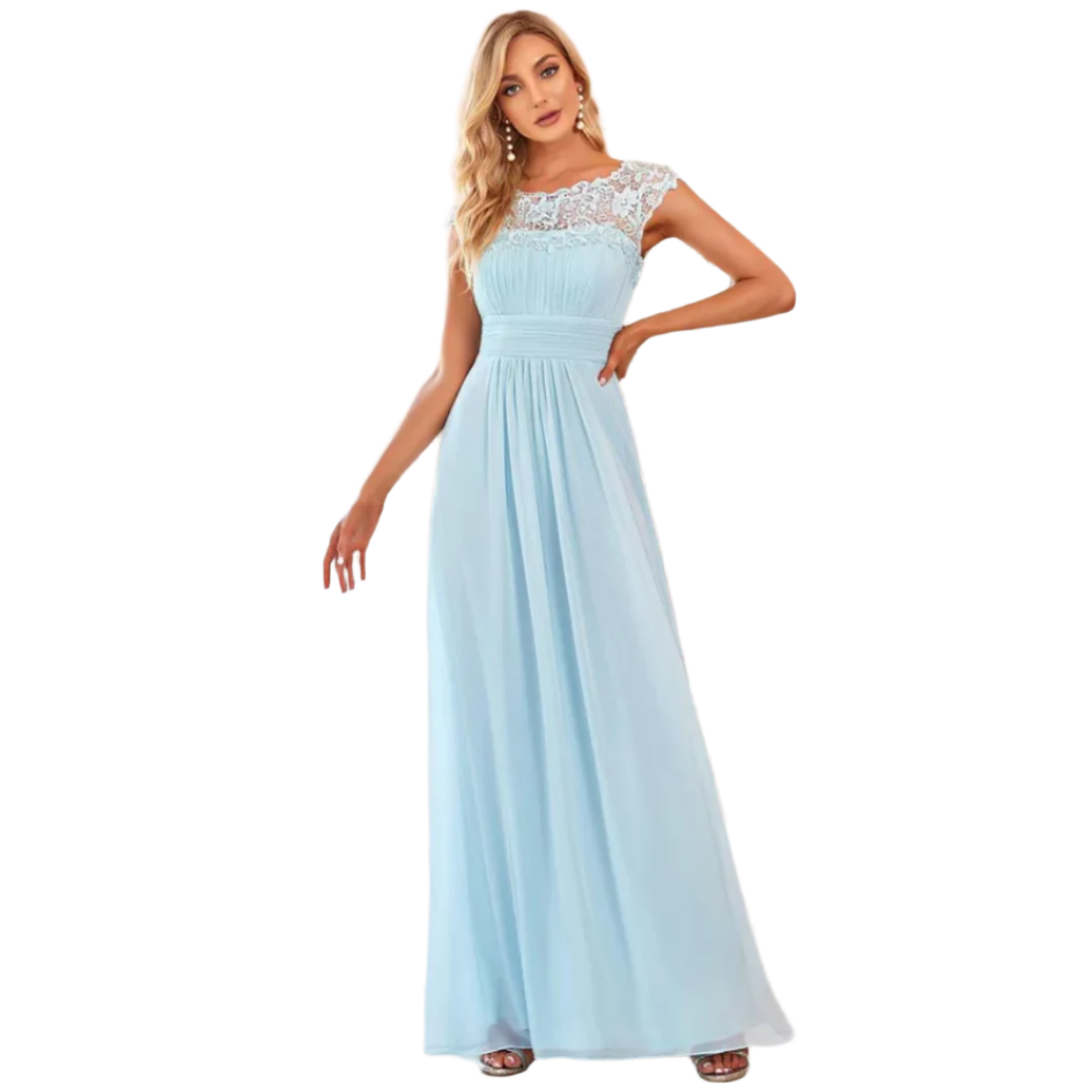 Robe Maxi Élégante avec Manches Plissées – Style Intemporel pour Femmes