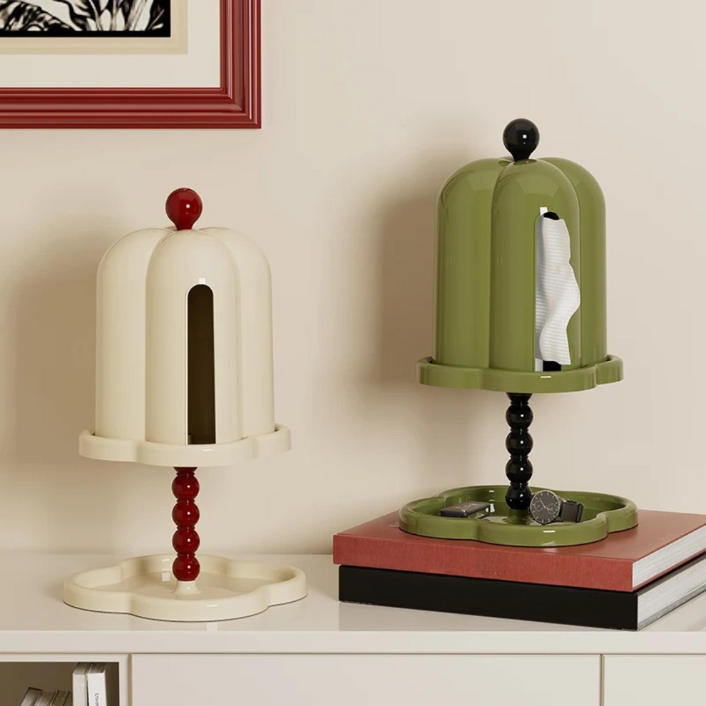 TissueSafe Boîte de Rangement – Boîte à Mouchoirs Élégante avec Couvercle Protecteur et Espace Caché