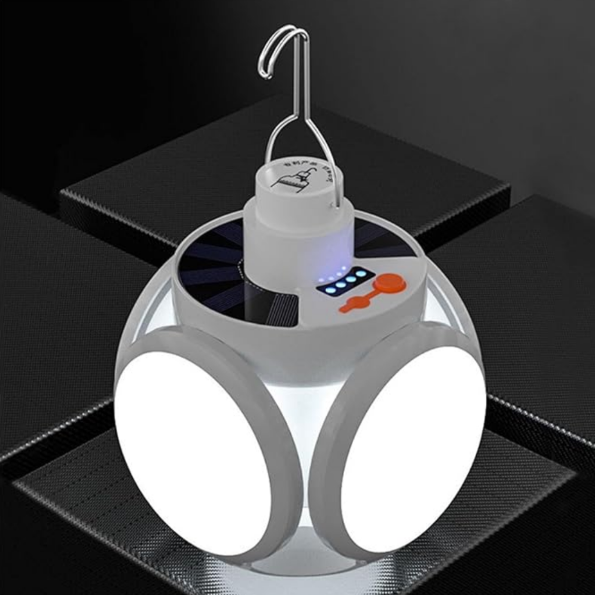 SolarGlow – Lampe extérieure à énergie solaire avec chargement USB