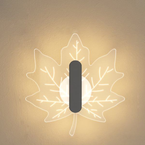 Applique LED nordique Moderne Leaf pour une atmosphère conviviale
