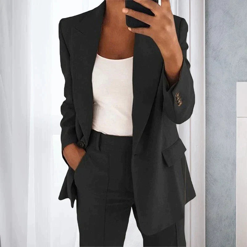 Blazer et Pantalons Emma - Ensemble Business Élégant pour un Look Affûté