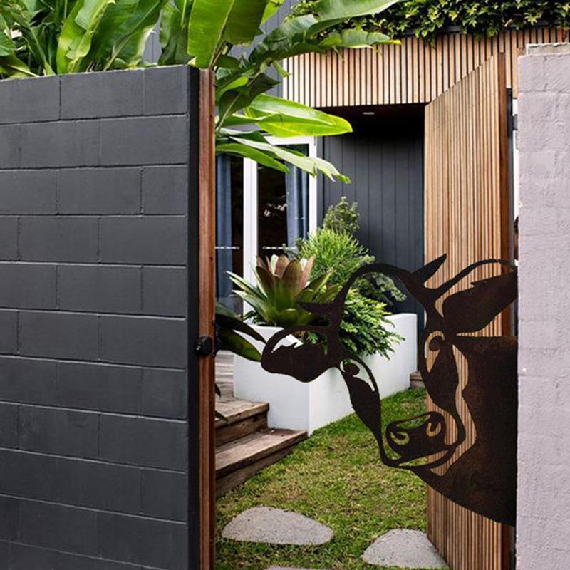 WildPost - Bordures de clôture en métal dyresilhuet