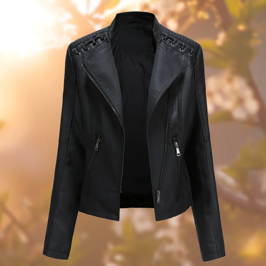 Veste en cuir vegan chic et moderne pour femme