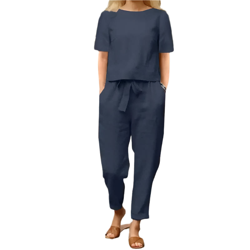 Ensemble d'été élégant Olivia – Tenue deux pièces élégante pour les journées chaudes