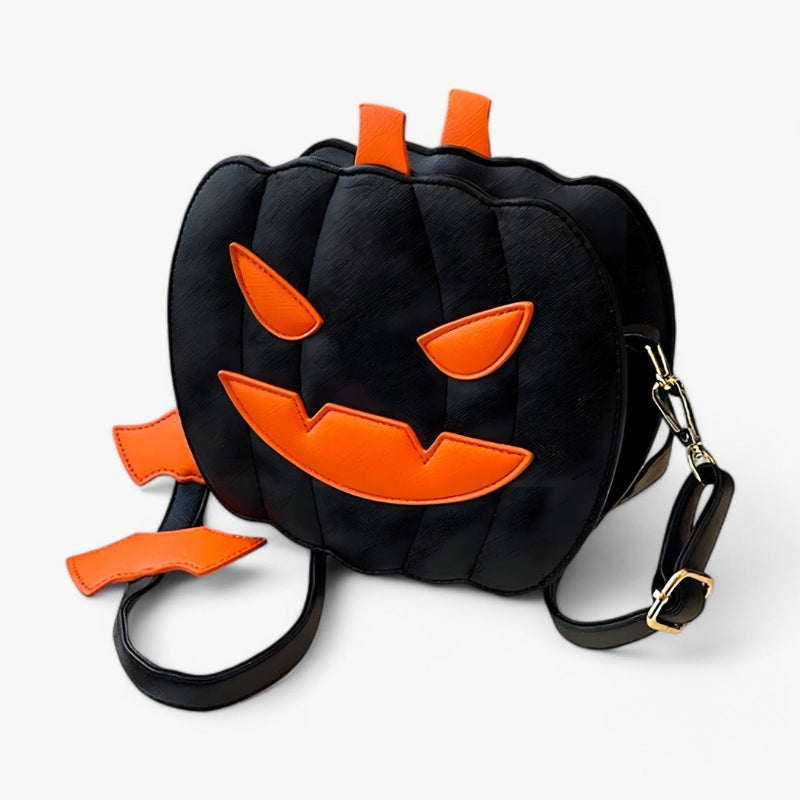 Sac à bandoulière d'Halloween en forme de citrouille Juna – Bandoulière réglable et design festif