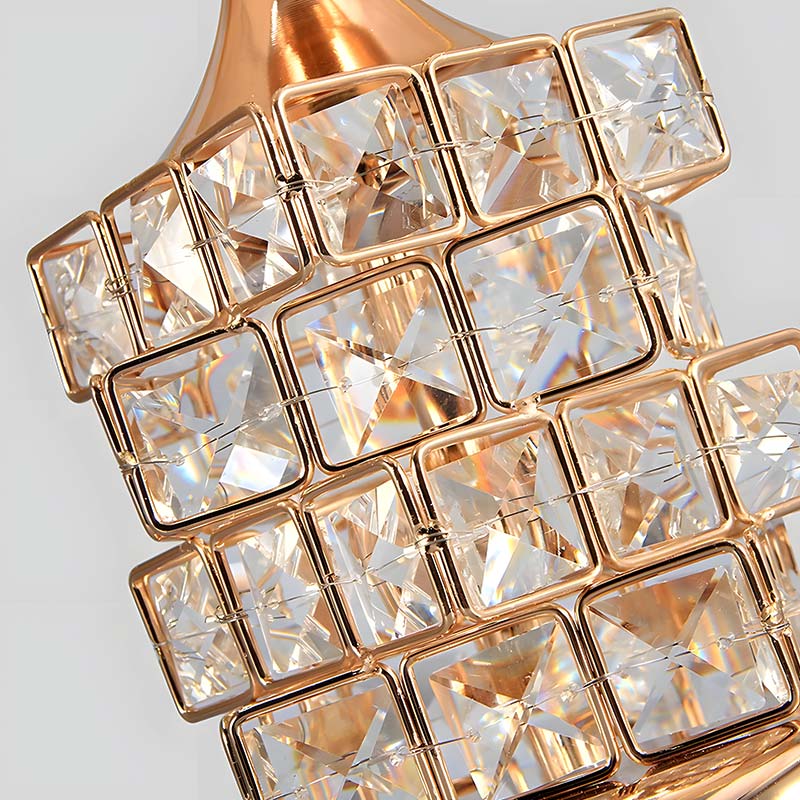 CrystGlow - Lampe de chevet inspirée de cristal doré