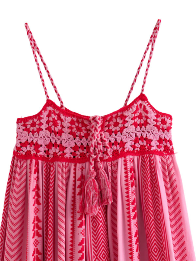 Elowen - Robe maxi à bretelles spaghetti sans dos