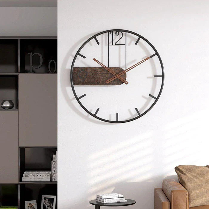 ModernRound - Horloge murale avec mouvement silencieux à quartz