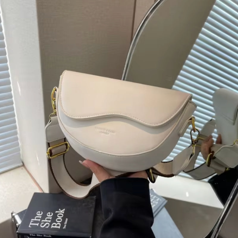 Lina - Sac à bandoulière élégant avec large bandoulière et design luxueux