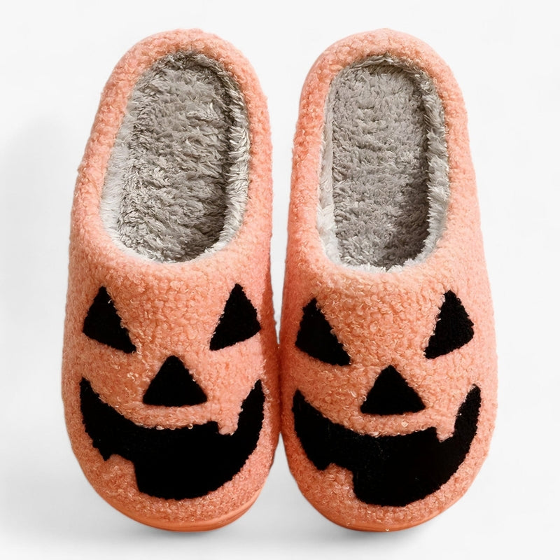 Monica Halloween Pantoufles – Slippers classiques avec motif de citrouille