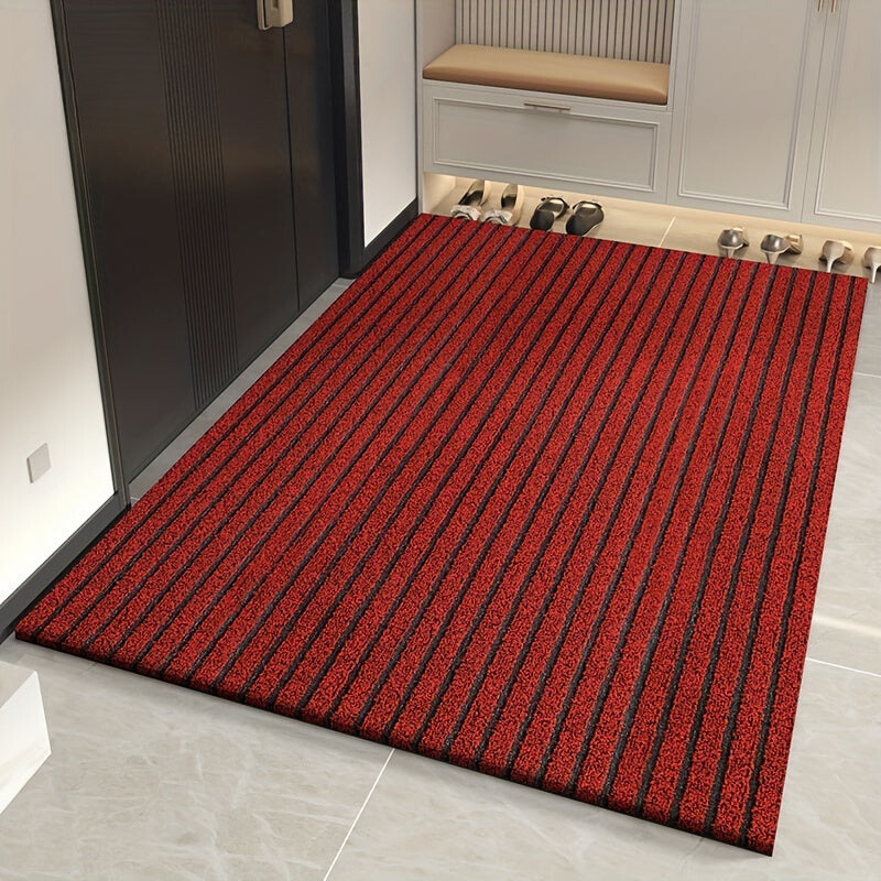 Tapis d'entrée StripeShield – Collecte efficace de saleté et design épuré
