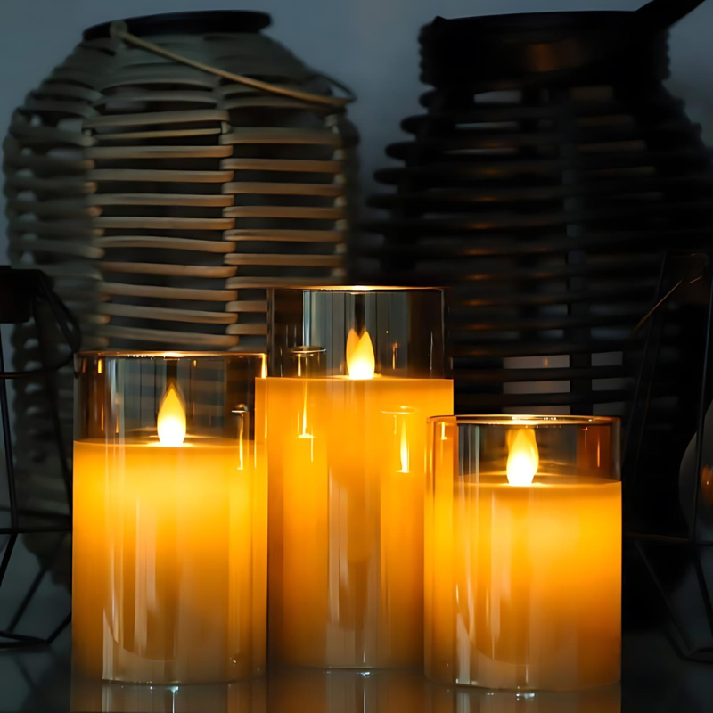 Bougies électriques | 3 bougies LED réglables