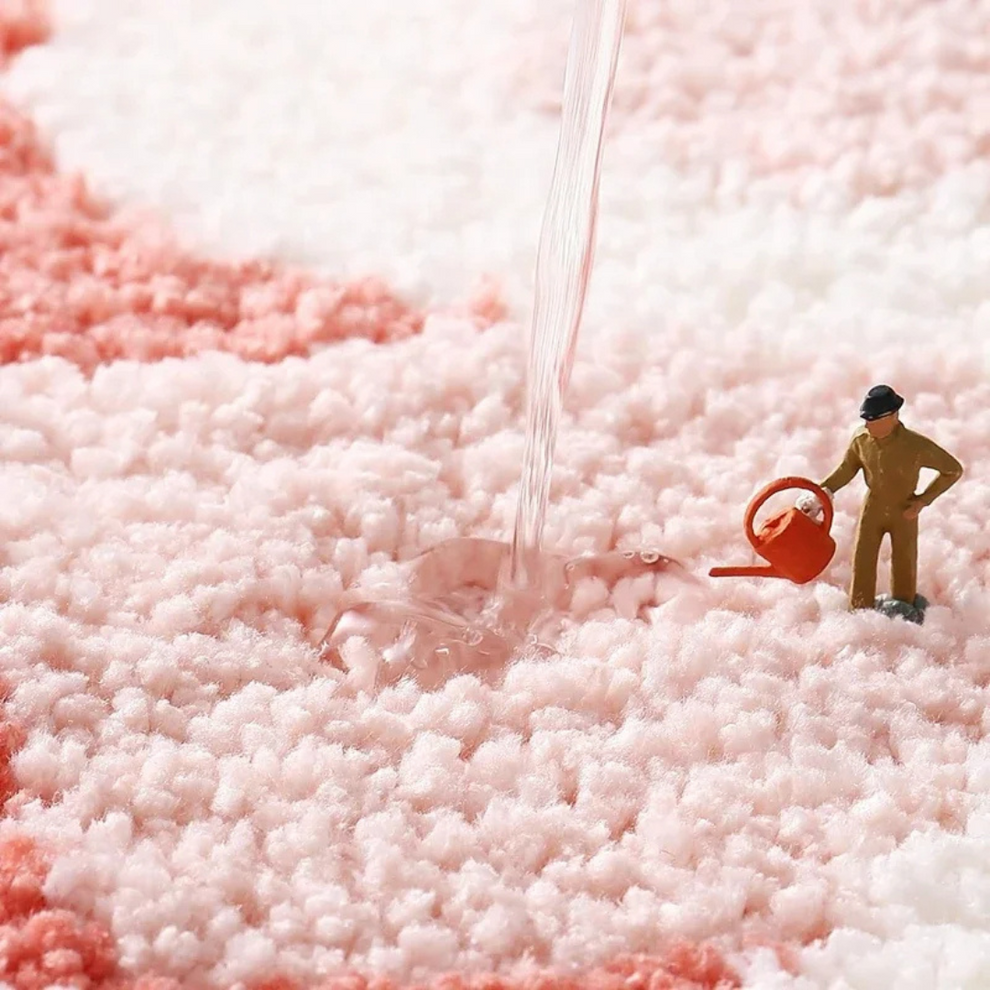 BlossomDuo - Tapis de sol à motifs floraux artistiques