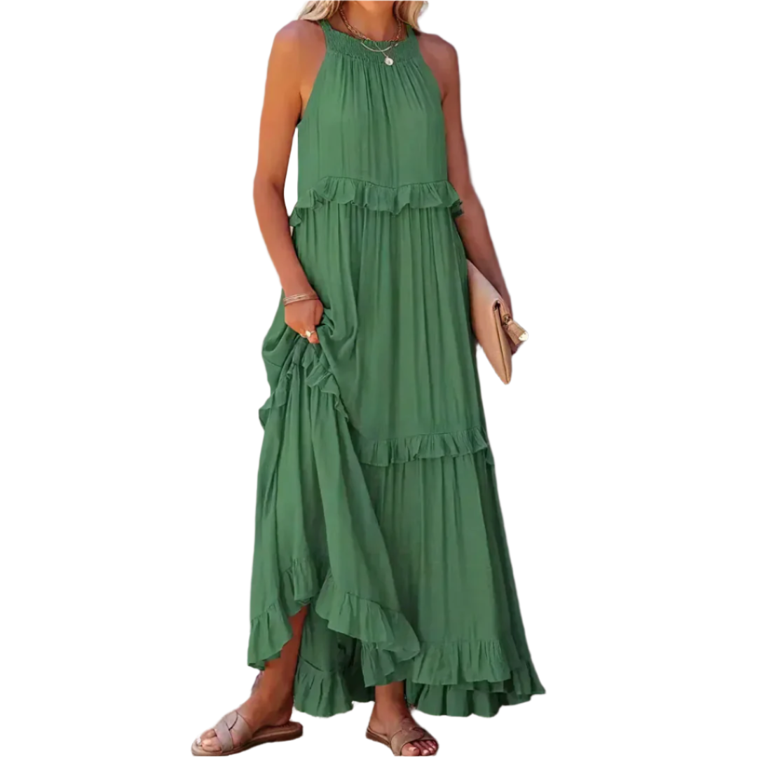 Robe Maxi Élegante pour Femmes – Silhouette A-ligne Flatteuse