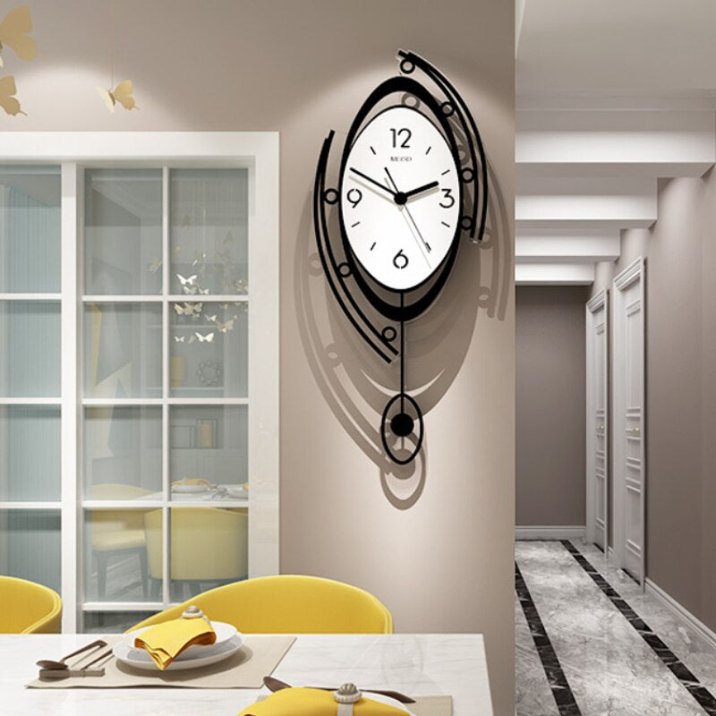 RetroTone - Horloge murale silencieuse vintage décorative