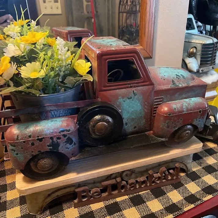 RusticHaul- Vintage lastbil dekorative potteplanter
