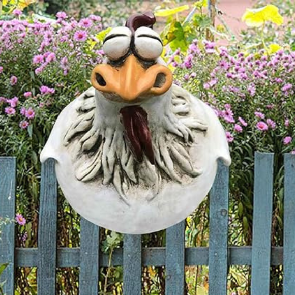 Décoration de poulet de jardin extérieur