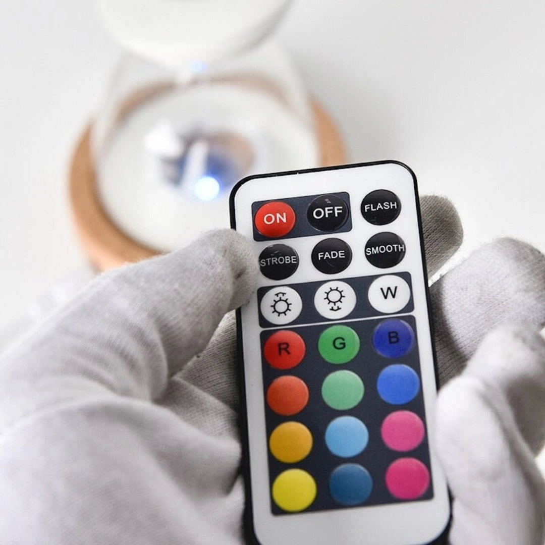GlowTime Horloge à Sable Télécommandé – Mesure du Temps Magique avec Lumières LED Multicolores