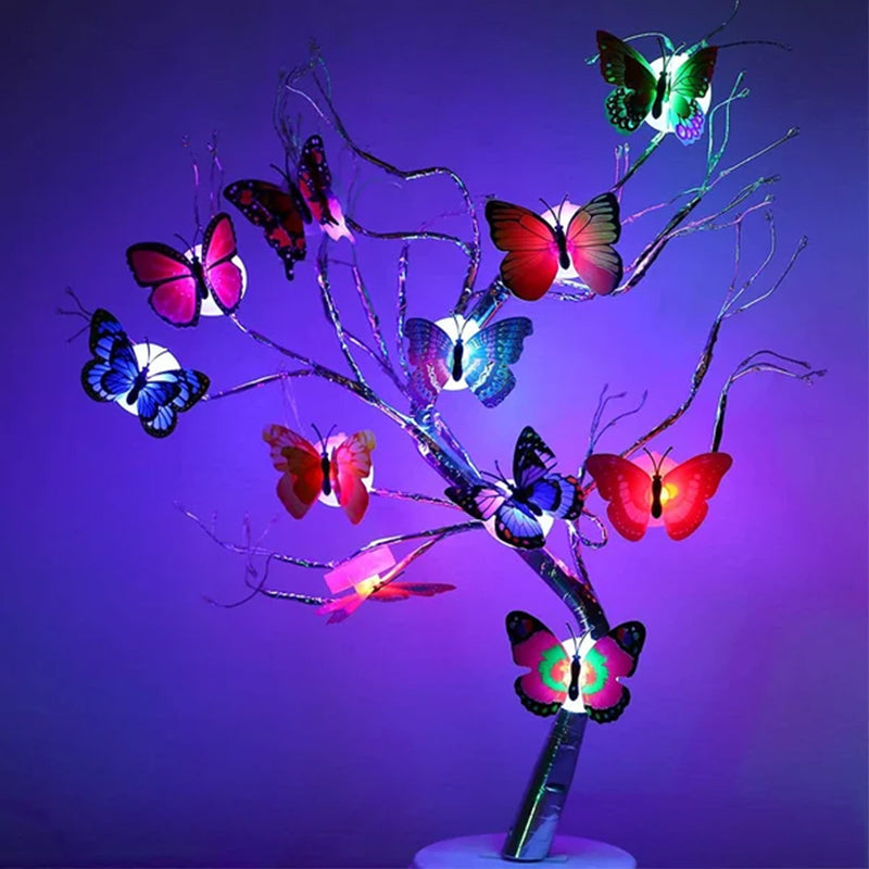 LumiWings - 3D LED papillons colorés veilleuse