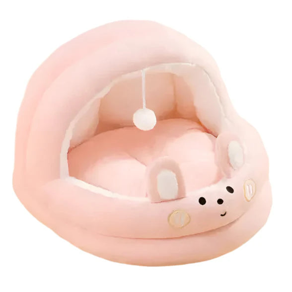 CozyCave - Coussin pour animaux avec capuche pour chats et petits chiens