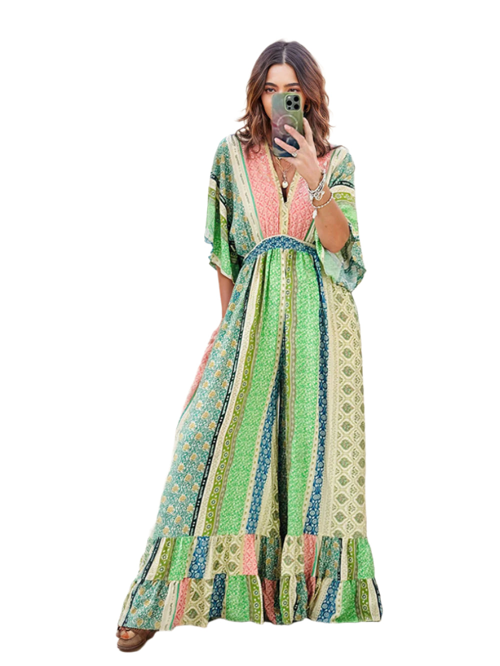 Alina Boho Combinaison - Combinaison confortable pour femme au style bohème